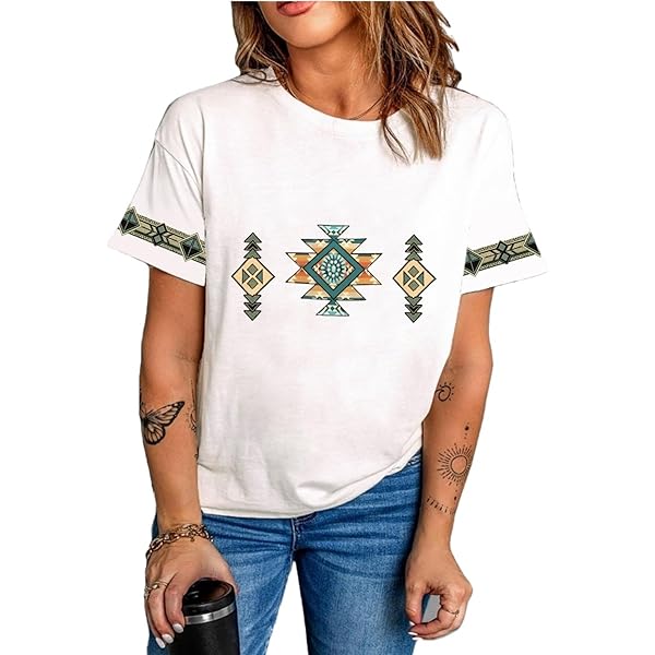 Crescent Moon Print & Long/Short Sleeves Shirt Women Bodycon